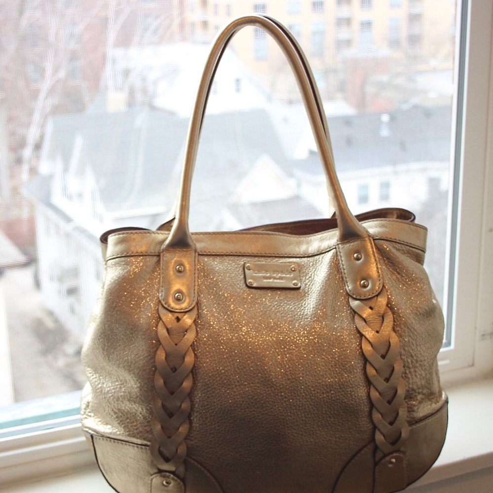 Kate Spade Metallic Gold Shoulder Handbag